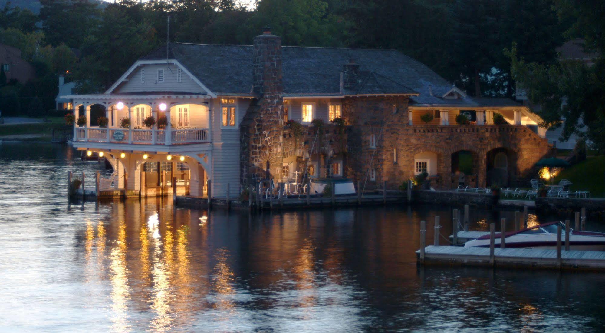 Lake George Boathouse Waterfront Lodging Bolton Landing Ngoại thất bức ảnh